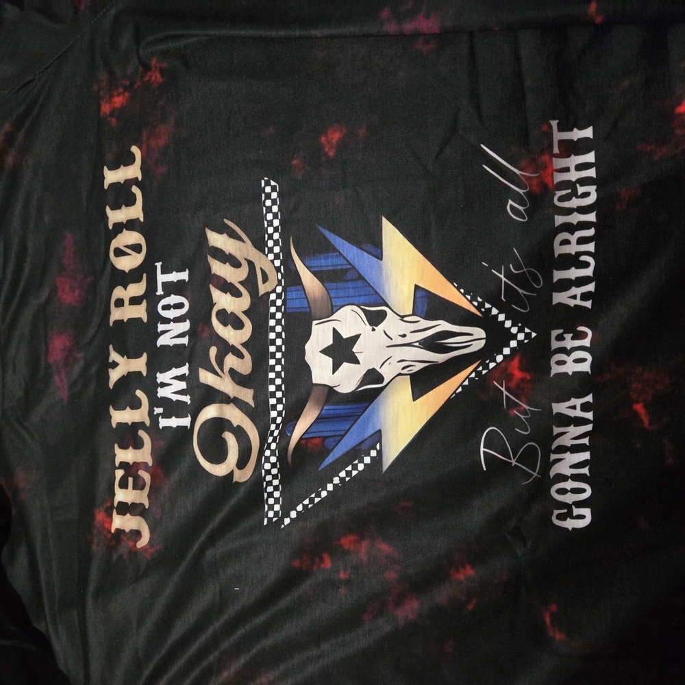 Jelly Roll Graphic Tee - Black and Red